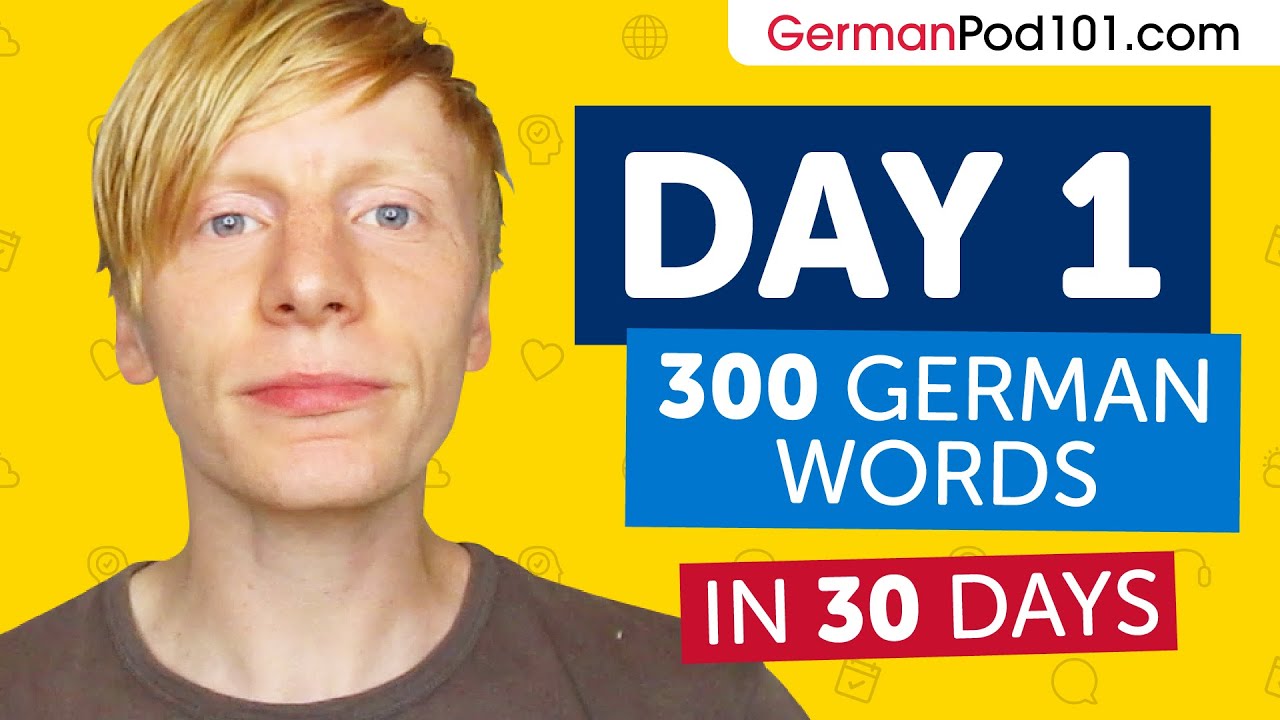 Day 1: 10/300 | Learn 300 German Words in 30 Days Challenge