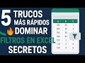 Los 5 TRUCOS Más RÁPIDOS para DOMINAR Filtros en Excel Secretos, Atajos y Filtro Secreto