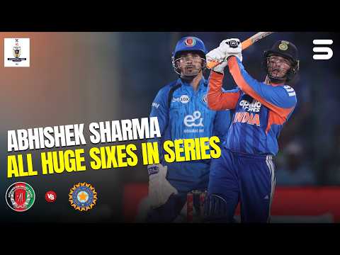 All 22 Sixes By Abhishek Sharma | India vs Afghanistan T20I Series 2026 | M9N1K
