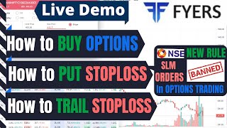 How to put StopLoss Order in Fyers | How to put Stop loss limit order in fyers web trading platform