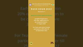 Rush Hour 2k22 Offers! | SNS Institutions