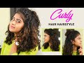 3 Easy Hairstyles For Curly Hair | Casual Hair Style