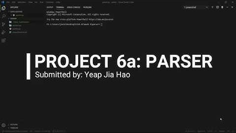 Project 6a: Parser Video Submission