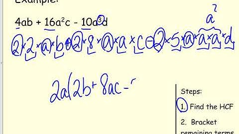 4 Factorising with Common Factors   National 5 video