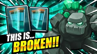 THIS DECK IS 100% BROKEN!! ZERO SKILL NEEDED TO WIN!! - Clash Royale Golem Deck