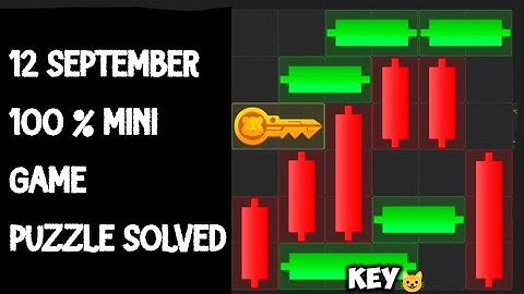 12 SEPTEMBER MiNi GAME PUZZLE HAMSTER KOMBET #hamsterkombat