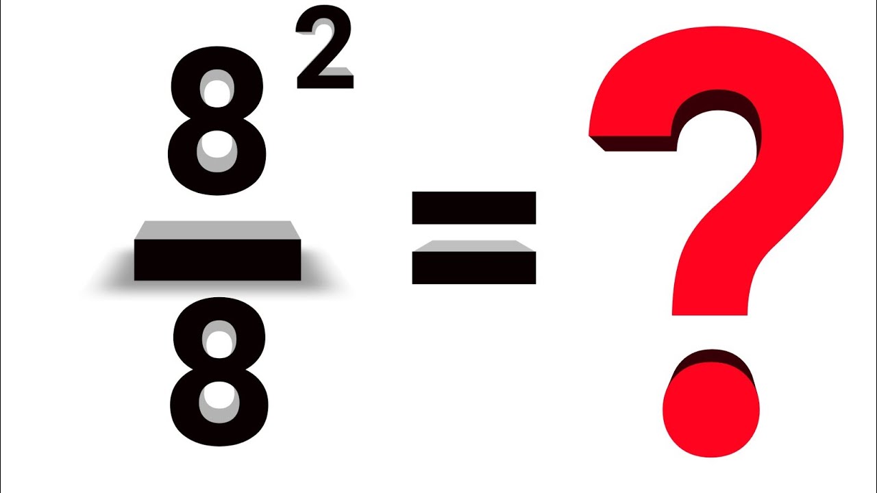 Solve 8^2 /8 = ?