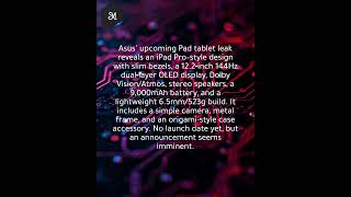 Asus leaks iPad Pro rival featuring familiar design and 144Hz OLED display