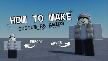 Custom R6 Roblox Animations - Roblox Studio Tutorial