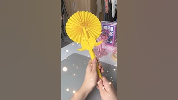 Gấp QUẠT GIẤY KÌ LẠ 😱 vừa lạ vừa dễ làm | Bò Cutie #diy #papercraft #shorts