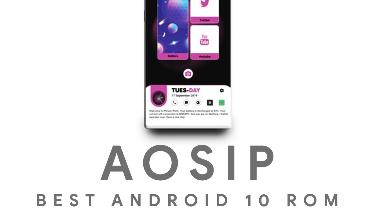 AOSiP - Best Android 10 Rom ! - YouTube