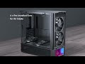 Lian Li LANCOOL 207 Digital Black Mid Tower Compact Tempered Glass PC Gaming Case with 6" LCD Screen : video thumbnail 1