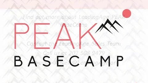 PEAK BaseCamp: Our Newest Thought Leadership Solution