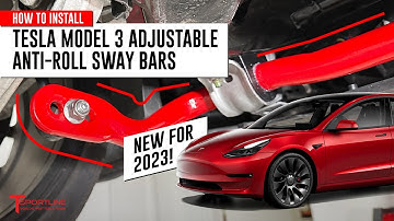 Eliminate Body Roll! DIY Installing TMaxx 3x Adjustable Anti-Roll Sway Bars on Tesla Model 3