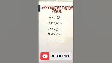 Two digits multiplication Trick #Multiply #maths