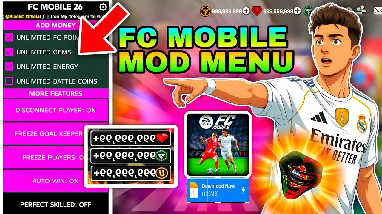 FC MOBILE MOD MENU V26.1.02 ✅ Unlimited Money, Fc Points - FC Mobile Mod Menu | Fc Mobile Mod Apk