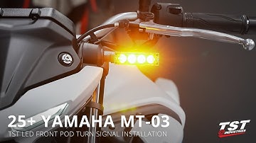 Installing TST LED Front Pod Turn Signals on 2025+ Yamaha MT-03 by TST Industries
