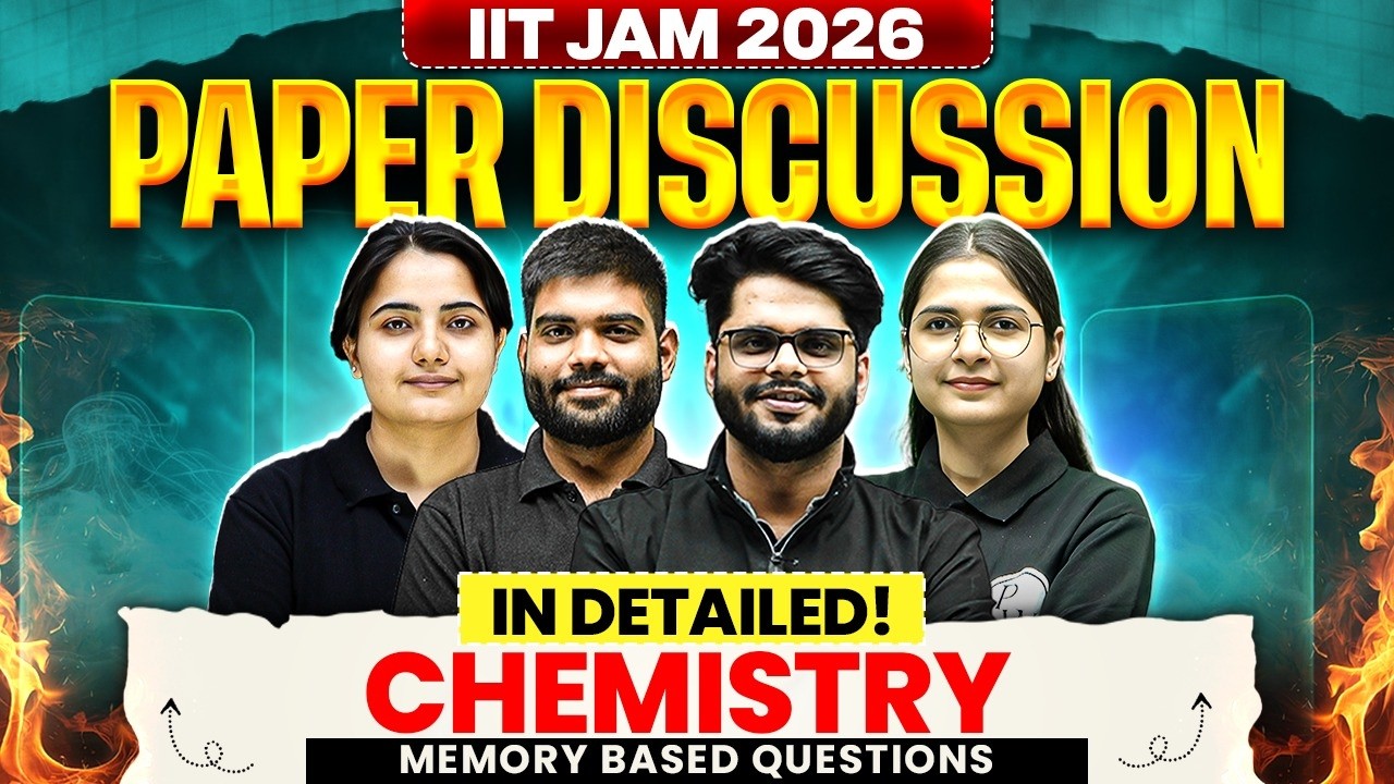 IIT JAM 2026 Chemistry Paper Discussion | Memory Based Questions Analysis | PW IIT JAM