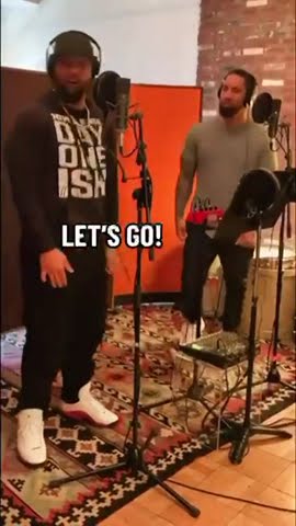 The Usos In The Studio Recording Their WWE Theme Song! #Shorts