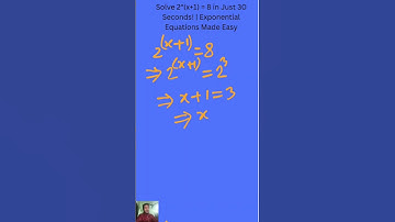 How to Solve Exponential Equations (Fast!)