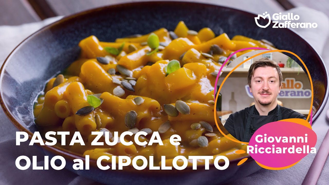 Pumpkin Pasta with Spring Onion Oil