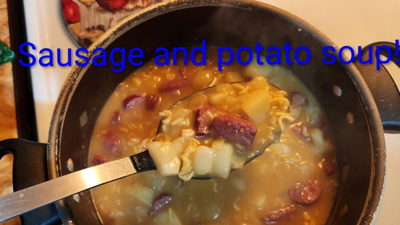 Sausage and potato soup! #sausage #potato #soup 