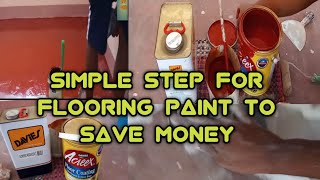 Simple Step for Flooring Paint to Save Money #Acreex #paint #flooring #royalplay #rubber_base_paint