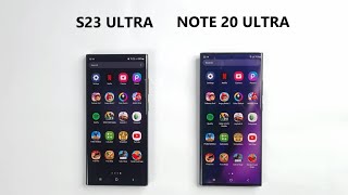 SAMSUNG S23 Ultra vs SAMSUNG Note 20 Ultra - SPEED TEST!