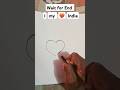 Happy Republic day #brush art painting water colour #satisfying #trending #viral shorts #heart flag