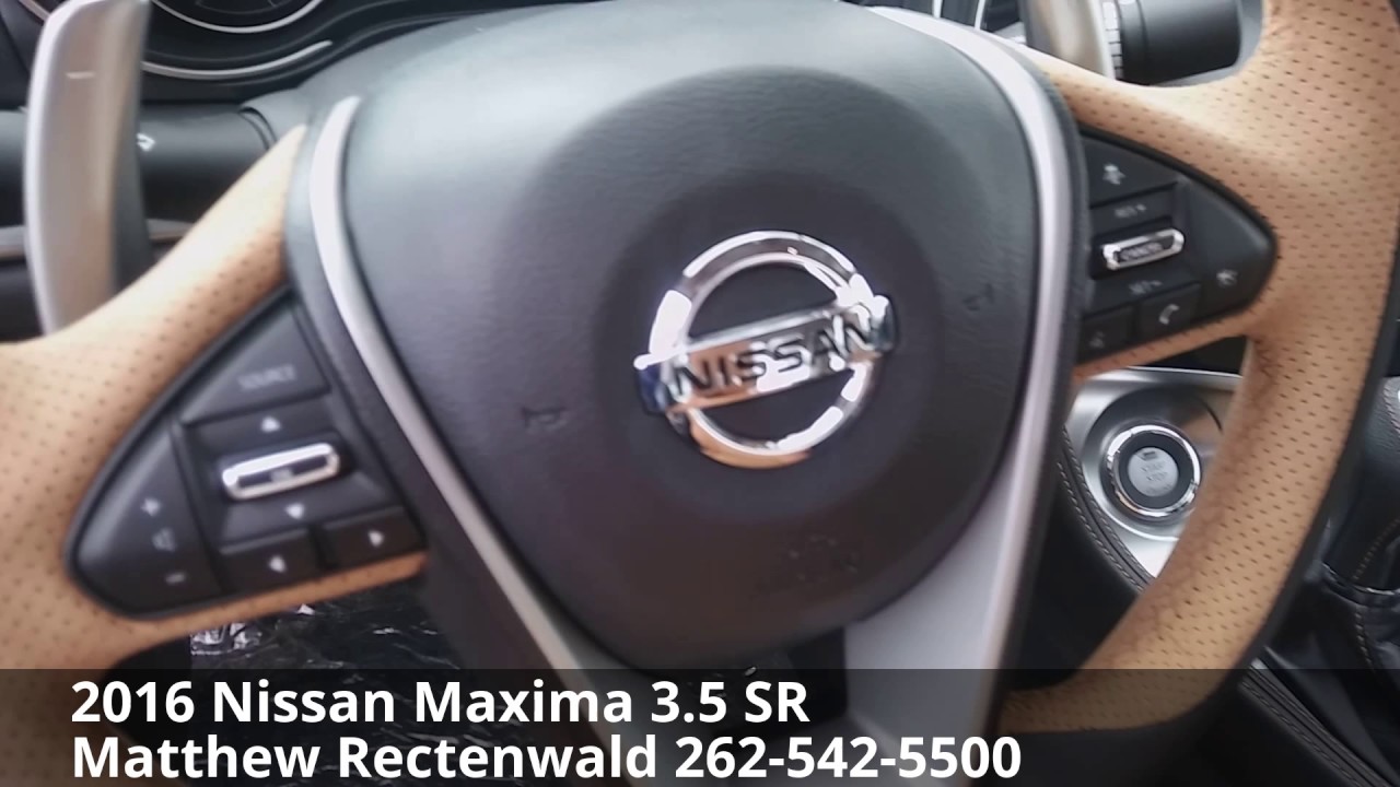 2016 Nissan Maxima 3 5 Sr Deep Blue Pearl W Camel Interior