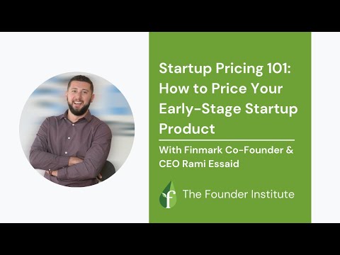 Startup Pricing 101: How To Price Your Early-Stage Startup Product, with Rami Essaid of Finmark