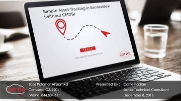 Webinar: Simple Asset Tracking in ServiceNow (without CMDB)