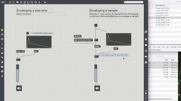 Max 7 Tutorials: 6.2 Basic Sampling—enveloping using [sfplay~]