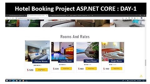 Online Hotel Room Booking Project in ASP.NET CORE | Scratch Project