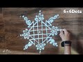 66 dots latest daily rangoli design  easy rangoli designs  creative kolam design  rangrangoli