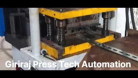 Power Press And Nc Servo Feeder And  Punching With Hydraulic Shearing For Slotted Channel Punching 