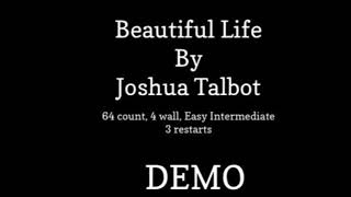 Beautiful Life Line Dance Demo By Joshua Talbot