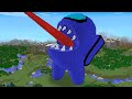 Minecraft AMONG US GIANT MONSTER HOUSE BUILD CHALLENGE in Minecraft Animation
