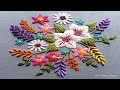 Autumnal Florals Embroidery, Embroidery Pattern of the Week, Beginners Hand Embroidery-199