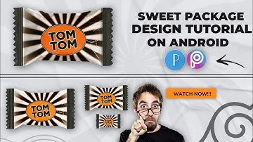 New modern package design||sweet package design tutorial on android||using pixellab and picsart