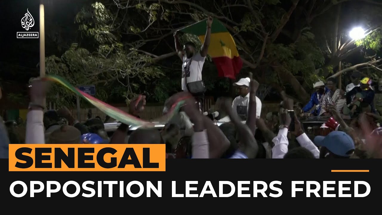 ⁣Senegalese opposition leaders released from jail ahead of elections | Al Jazeera NewsFeed