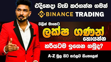 CRYPTO වලින් කොච්චර මුදලක් උපයන්න පුළුවන්ද? | Binance Trading Full Course Sinhala | 01