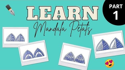MANDALA PETALS designs Part-1| Beautiful and Easy Petal designs | #mandalapetaldesigns