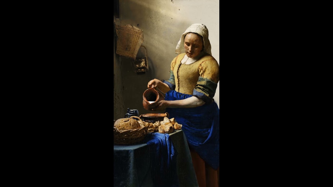 Animation of Het Melkmeisje - Johannes Vermeer - YouTube