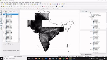 QGIS: Processing Digital Elevation Model (DEM) | Merging Raster | Reproject Raster