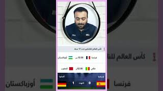 مواجهات ربع نهائي كأس العالم للناشئين في إندونيسيا shorts