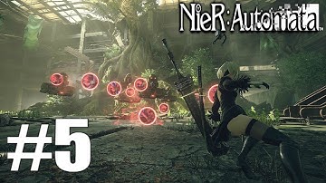 Nier: Automata - Part 5 - "Machine Village" Gameplay Walkthrough with No Commentary