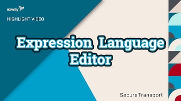New Expression Language Editor in SecureTransport 5.5