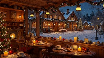 Peaceful Winter Jazz at a Charming Christmas Coffee Shop ❄️ Soft Jazz Music for Focus & Calm Nights