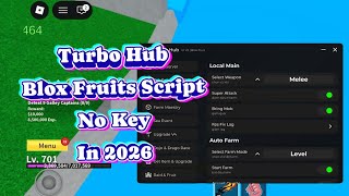 [TURBO HUB] BLOX FRUITS SCRIPT NO KEY! TURBO FAST ATTACK & AUTO FARM (2026) screenshot 3